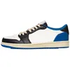 Authentic Fragment 1 High OG University Blue Outdoor Shoes Low OG SP Military Blue Reverse Mocha Black Phantom WMNS Olive Sail Suede Sports Sneakers With Box