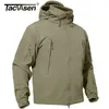 Tacvasen Winter Tactical Softshell Kurtka Mens Polece Jacket Płaszcz Wodoodporna Wiatroszczelna Wojskowa Płaszcze Polowanie Wyszukiwanie Wiatrówka 210927