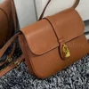 Women cow leather flip messenger shoulder bag handbags Lady fashion designer padlock Evening Bags clutch purse Wallet Tote