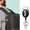 Keychains Retractable Badge Holder Black ID Card Holder With Carabiner Reel Clip Key Ring Pack Of 157058015