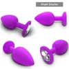 Nxy vibratori sesso principiante plug anale vibratore proiettile tappi di testa per donne uomini morbido silicone negozio giocattoli coppie adulti 1220