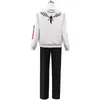 Anime Tokyo Revenkers Hanemiya Kazuciona Cosplay Kostuum Pruik Rits Wit Jas Broek Uniform Baseball Coat Halloween Party Y0903