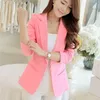 Spring Solid Women Blazers And Jackets Plus Size Elegant s Formal Autumn Coat Long Sleeve Ladies Black Blazer 211019