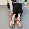 sandali donna primavera estate scarpe donna tinta unita clip toe fondo piatto w