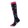 Serce Eye Star Księżyc Koren High Sockings Kobiety Kobiety