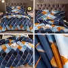 Geometric Bedding Set para Sala Spreads Dupla Tampa Durável King Size Home Quilt 210615