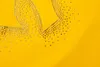 تي شيرت صيفي كاجوال رجالي برقبة دائرية من حجر الراين باللون الأصفر مع تصميمات - كنزة صوفية بأكمام قصيرة تي شيرت نسائي ضيق مناسب للجنسين