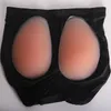 Femmes Sous-vêtements rembourrés Faux Fesses Butt Lifter Booty Shaper Silicone Enhancers Inserts Amovibles Contrôle Culotte Prayger Firm 210305