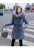 2022 새로운 따뜻한 모피 안감 긴 파카 겨울 재킷 여성 의류 플러스 크기 6xL 중형 후드 겨울 코트 여성