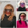 Longkeeper Fashion Faceshield Protective Glasses Women Män Safety Blocc Goggles Antispray Mask Full Face Waterproof Solglasögon5157609