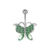 YYJFF D0180 GEM BELLY NAVEL STUD MIX COLAL