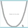 Ketens kettingen hangers juweliers 6/8/10 mm brede mode heren sieraden sier kleur 316L roestvrijstalen rozenkrans ketting ketting 7 "-