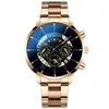 Armbandsur Blue Ray Quartz Clock Geneva Mens Watches Manlig toppklocka för män rostfritt stål handled reloj hombre249u