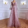 Sparkle paillettes Longues robes de soirée robes de bal de bal vesticules veaux veaux robe de bal de col vêtue longues pas cher