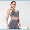 Abiti Esercizio Atletico Abbigliamento da esterno All'aperto Abbigliamento attivo senza cuciture Tute da donna Tuta da fitness per yoga Corsa Reggiseno sportivoYog7880806