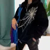 Gothic Black Punk Hooded Women Fairy Grunge Dark Academia Jacket Coat Harajuku Zipper Felpe Emo Alt Abbigliamento 210729