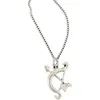 Niche designer boog en pijl vorm handgemaakte 925 sterling zilveren ketting mode zoete wilde paar sieraden accessoires