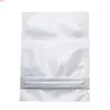 7.5*10cm DHL Shipping Self Seal Resealable Zip Lock Mylar Package Pouches White Aluminum Foil Ziplock Packing Bag 1000pcs/lothigh quatity