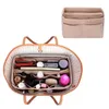 Hot populaire femmes maquillage organisateur feutre tissu insérer multi-fonctionnel voyage cosmétique fille stockage toilette doublure sacs