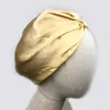 Czapki czapki/czaszki 100% czyste jedwabne kobiety nocne czapkę długą pielęgnację włosów wygodna satynowa satynowa maska ​​maska ​​maska ​​dla lady regula