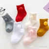 Chaussettes à pompon pour bébés filles, jolies chaussettes de princesse en coton de style espagnol, à la mode, pour enfants en bas âge, casaul, à la cheville, D022, automne 2021