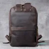 vintage verrückte pferd leder rucksack