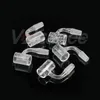 Hookahs Fully weld sandblasted quartz banger OD 25mm 14mm male 90 luxury Smoking Accessories for dab rig water pipe bong