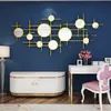 Géométrie de ligne simple Miroir Stickers muraux acryliques Salon Décoration murale Originalité 3D DIY Stickers muraux Décoration d'intérieur 210310