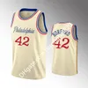 2021 Imprimir Crianças das Mulheres Masculinas Shake Milton Joel Embiid Ben Simmons Tobias Harris Josh Richardson Camisas Creme Costume Basketball Jersey