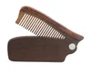 Professional Beard Comb Sandalwood Folding Beard Grooming Tools Comb Men Women Wooden Hair Brushes Amoora