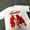 Real Pics Witte Kleur 2022ss T-shirt Mannen Vrouwen Hoge Kwaliteit Tops Tee Zomer Stijl M-XL346e