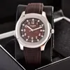 Mens Horloges Automatisch 2813 Beweging 40mm Comfortabele rubberen band 5ATM Waterdichte Lichtgevende Horloges van topkwaliteit Montre de Luxe Gold Watch