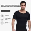 Corpo masculino Men's Men's Men GynecoMastia Corsets Slimming Compression T-shirt Big Big Belly Reducer Posture Corrector Tops