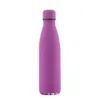1000ml Insulated Stainless Steel Thermos Mug Sport Water Bottle For Girls Rubber Painted Surface Vacuum Flask Coffee Cup 210615