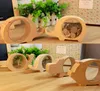Boîte d'économie d'argent en bois pour animaux cadeaux pour enfants éléphant cochons banques cochon baleine hippopotame boîtes de rangement