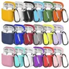 Headset-accessoires Zachte siliconen hoesjes voor Apple Airpods 1/2 Beschermende Bluetooth Draadloze Oortelefoon Cover Laadbak Bags