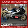 Kit de carrosserie pour Aprilia RS-250 RSV250 RS RSV 250 RS250 RR R RS250R 95 96 97 24No.59 Noir brillant RSV250R RSV250RR 1995 1996 1997 RSV-250 RS250RR 95-97 Carénage de moto