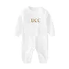 urodzony Baby Cotton Romper 0-2y Rompers Toddle Baby Bodysuit Sprzedaż Dzieci Koszybet Ubranie urocze CX