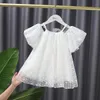 Summer Girls Dress Casual Princess Dresses per ragazze senza maniche festa di compleanno tutu vestito abbigliamento infantile abbigliamento per bambini vestiti costume Q0716