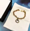 2021 Bracciale a catena a maglie Collana Orecchini Abito Uomo Donna Unisex Catene Bracciali Collane Gioielli in ottone Abiti di alta qualità senza scatola