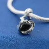 925 Sterling Silver Beauty & B Dangle Charm Bead Fits European Pandora Style Jewelry Charm Bracelets