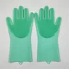 Rękawiczki jednorazowe 2PCS Pięć kolorowych silikonowych czyszczenie wielofunkcyjne magiczne magi