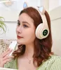 2021 Najnowszy zestaw słuchawkowy LED Cat LED Bluetooth 5.0 Light Up Game Headsets Gift Gift Wireless Sport