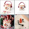 Świąteczne dostawy Party Garden Chuangda Zamówienia Snowman Candy Torby Prezenty świąteczne Dekoracje domu 177 Drop Dostawa 2021 XWEV2