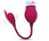 NXY Vibrateurs Rouge Jaune Noir Rose Forme 2 en 1 en forme de langue vibrante étendue Sucer le clitoris Oeuf vibrant Sex Toy Vibrateur Fo6303622