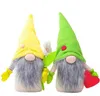 Party Supplies Valentine day love flowers shape Gnome Decoration Couple Dwarf Faceless Doll Scandinavian Ornaments LLB12494