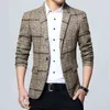 LiseAven Blazers Mannen Jassen Aankomst Mannelijke Plus Size 5XL Slim Fit Coat S Blazer Jacket 211217