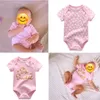 6 stücke Neugeborenen Jungen Mädchen Bunny Sommer Kleidung Neue Baumwolle Bodys Kurzarm Körper Baby Onesie Unisex Overall 210309