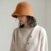 MAXSITI U Solid Color Wool Bucket Hat Women's Autumn and Winter Fisherman Vintage Knitting Basin Cap