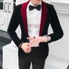 Heren blazer jas koreaans luxe fluwelen casual slim fit blazer pak jas enkele knop mannelijke bruiloft jas blazer masculino 210527